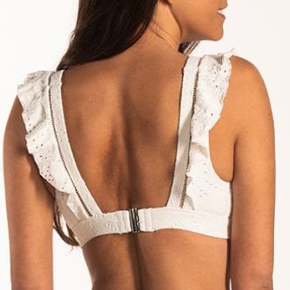 Beachlife Blanc De Blanc Bralette Bikinitop