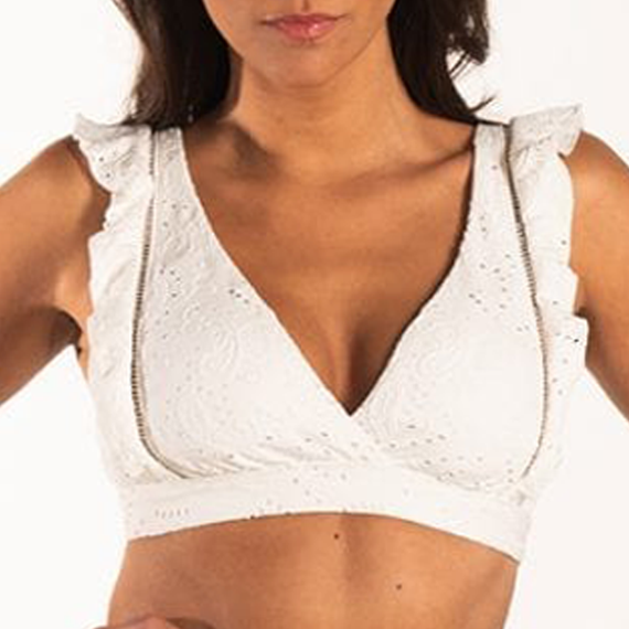 Beachlife Blanc De Blanc Bralette Bikinitop