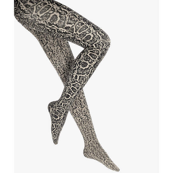 Wolford Blotched Snake Panty White Snake