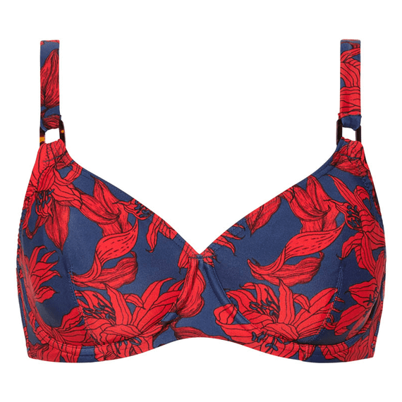 Blue Lilies Beugel Bikinitop