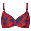 Beachlife Blue Lilies Beugel Bikinitop