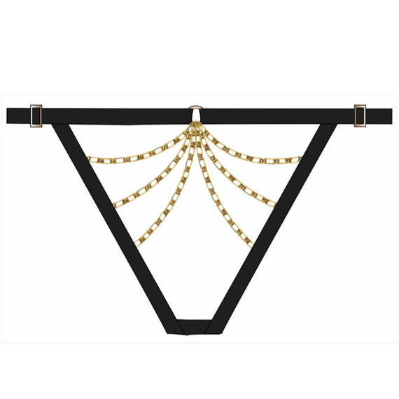 Aubade Boîte à Désir Slip Met Ketting Noir