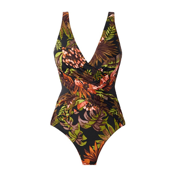 Miraclesuit Botanico Crossover Badeanzug Black