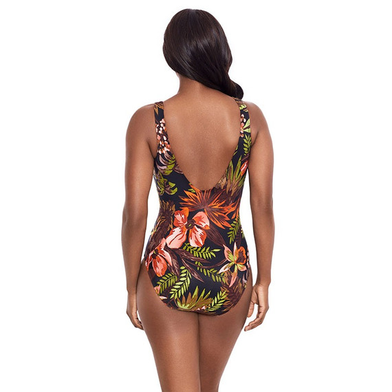 Miraclesuit Botanico Crossover Badeanzug Black