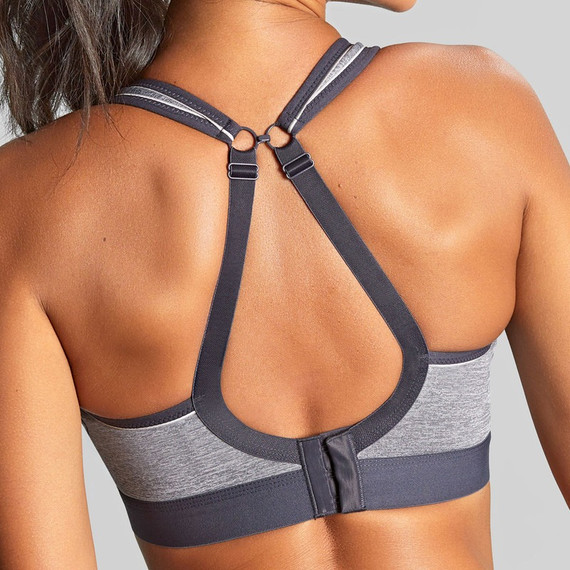 Panache Boundless Voorgevormde sport BH Zonder Beugels Charcoal Marl