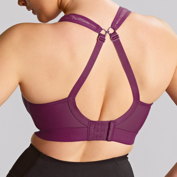 Panache Sport Boundless Voorgevormde Sport BH Zonder Beugels Berry Chalk