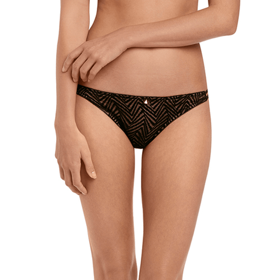 Freya Escape Lace Brazilian Slip Ebony