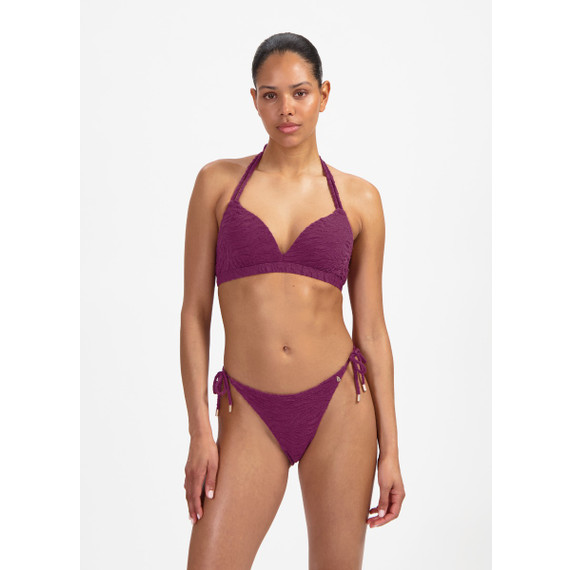 Beachlife Bright Plum Padded Triangle Bikinitop Plum