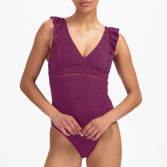 Bright Plum Badeanzug