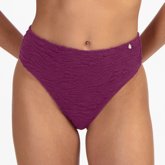 Bright Plum High Waist Bikinibroekje