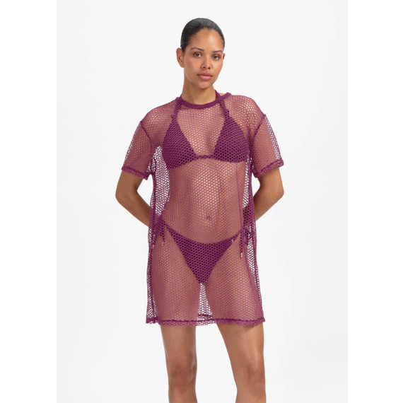 Beachlife Bright Plum Strandkleid Plum