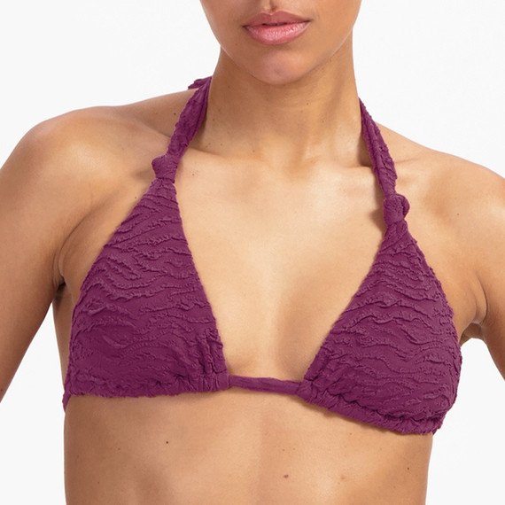 Beachlife Bright Plum Triangle Bikinitop Plum