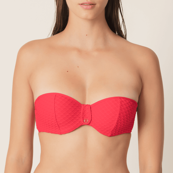 Marie Jo Swim Brigitte Strapless Bikinitop True Red