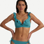Brittany Blue Plunge Bikinitop