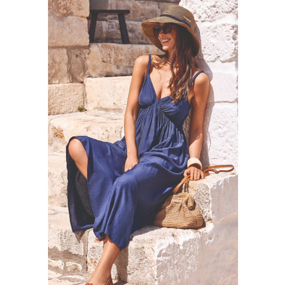 Iconique Côte D’Azur Strandjurk Navy Blu