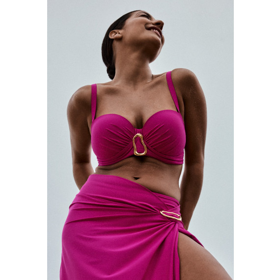 Primadonna Swim Uvita Strapless Bikinitop Deep Magenta