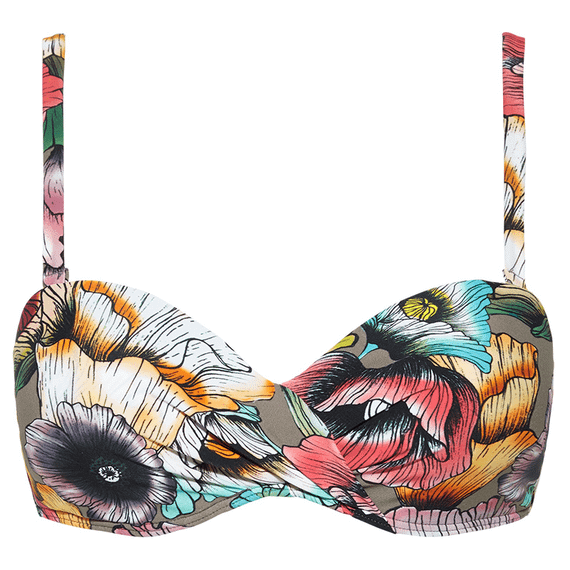 Beachlife California Poppies Multiway Bikinitop