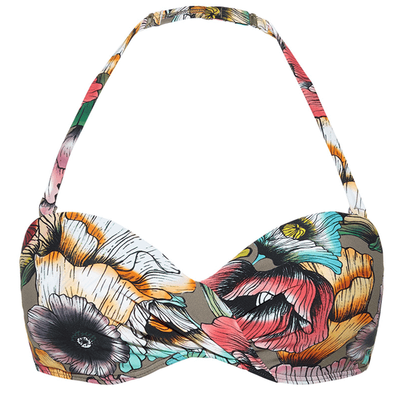 Beachlife California Poppies Multiway Bikinitop