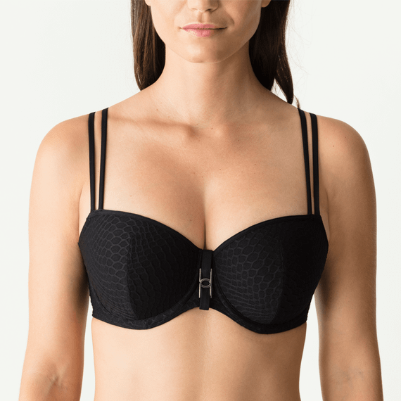 PrimaDonna Swim Canyon Voorgevormde Balconette Bikinitop Zwart