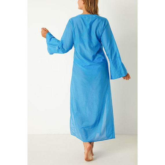 Annadiva Swim Capri Kaftan Cornflower