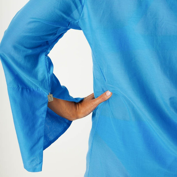 Annadiva Swim Capri Kaftan Cornflower