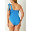 Annadiva Swim Capri One Shoulder Badpak Cornflower