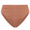Beachlife Caramel Stripe High Waist Bikinibroekje