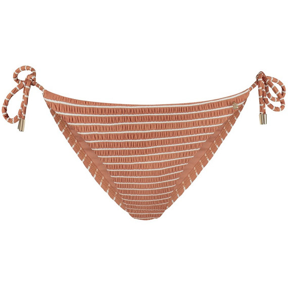Beachlife Caramel Stripe Bikini Hose mit Seitlichen Bändern