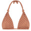 Beachlife Caramel Stripe Triangle Bikinitop