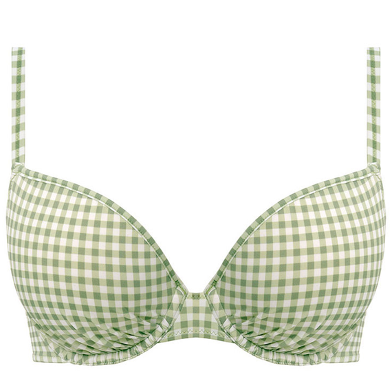 Freya Bademode Check In Bikinitop Khaki