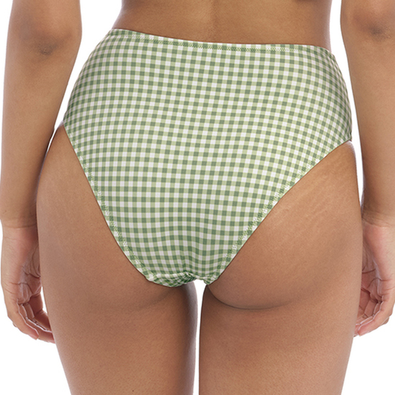 Freya Bademode Check In Hohe Bikini Hose Khaki