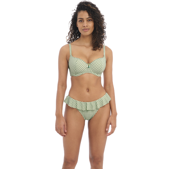 Freya Bademode Check In Padded Bikinitop Khaki