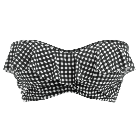 Freya Check In Bandeau Bikinitop Monochrome