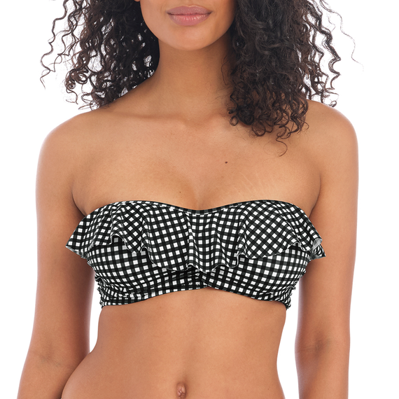 Freya Check In Bandeau Bikinitop Monochrome