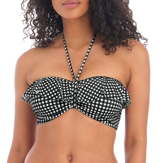 Freya Check In Bandeau Bikinitop Monochrome