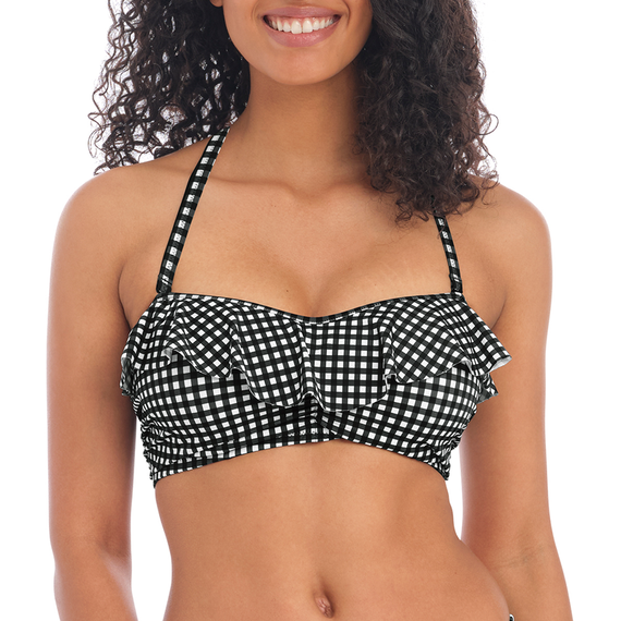 Freya Check In Bandeau Bikinitop Monochrome