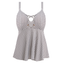 Elomi Swim Checkmate Beugelloze Tankinitop Grey Marl