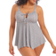 Elomi Swim Checkmate Beugelloze Tankinitop Grey Marl
