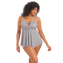 Elomi Swim Checkmate Beugelloze Tankinitop Grey Marl