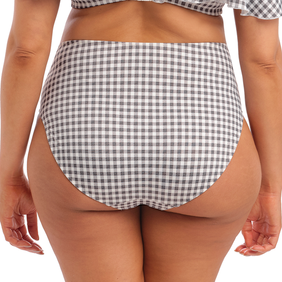 Elomi Swim Checkmate Hoog Bikinibroekje Grey Marl