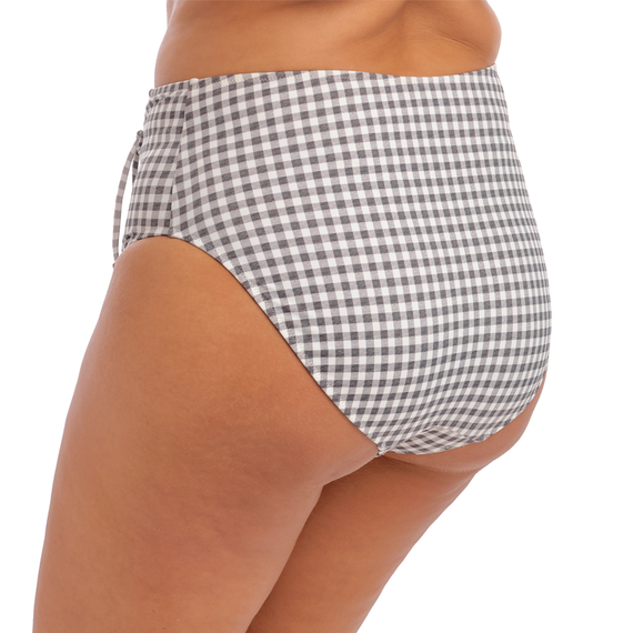 Elomi Swim Checkmate Hoog Bikinibroekje Grey Marl