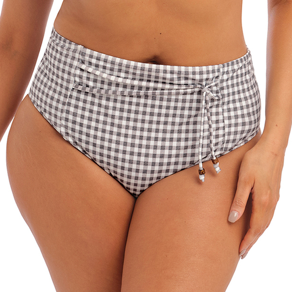 Elomi Swim Checkmate Hoog Bikinibroekje Grey Marl