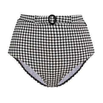 Checky High Waist Bikini Hose