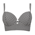 Checky Longline Bikinitop