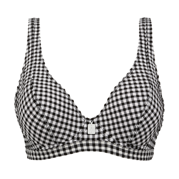 Checky Plunge Bikinitop