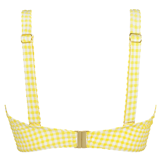 Annadiva Swim Checky Vorgeformtes  Balconette Bikini Oberteil Citron