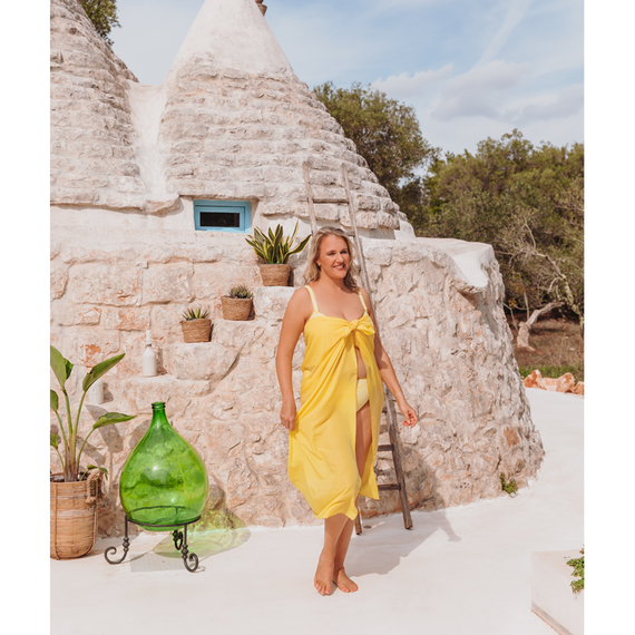 Annadiva Swim Checky Vorgeformtes  Balconette Bikini Oberteil Citron