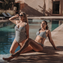 Annadiva Swim Checky Badpak Black & White