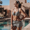 Annadiva Swim Checky Short Black & White