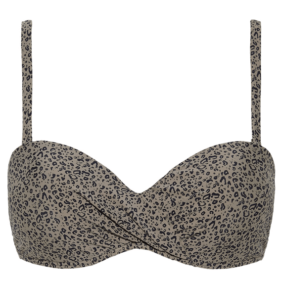 Beachlife Cheetah Multiway Bikinitop Taupe